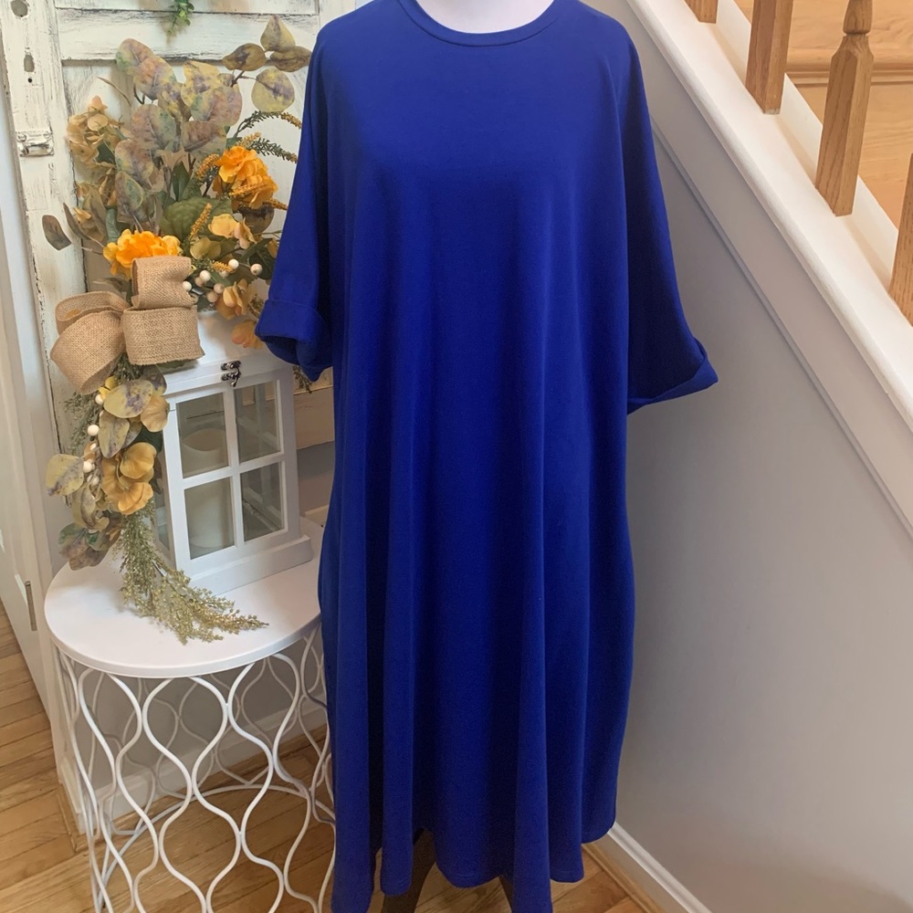 Metamorphoza 5XL NWT blue with pockets dress